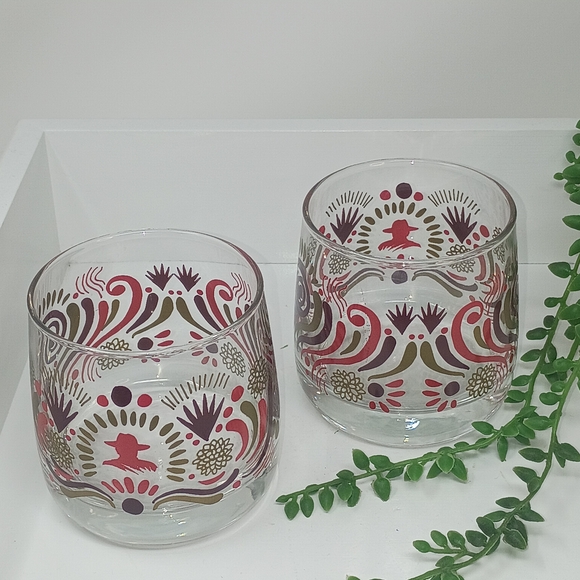Don Julio Colorful Patterned Glass Tumblers - Picture 2 of 4